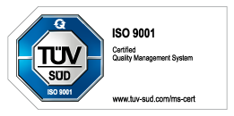 Certified Quality Management System according to ISO 9001